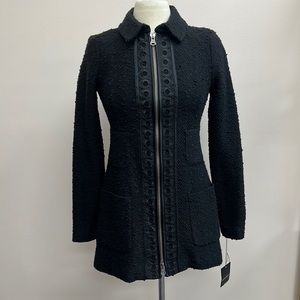 Nanette Leopore Aristocrat Coat in Black